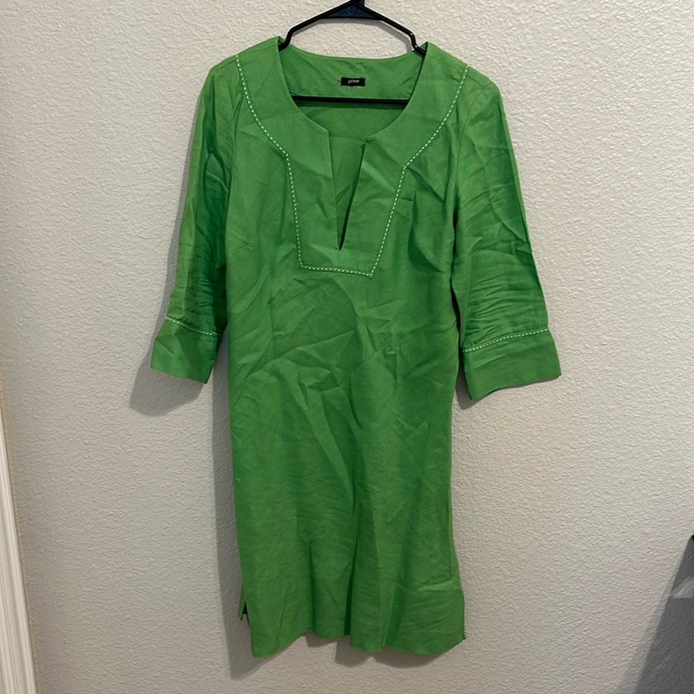 Apple green J Crew Tunic. Size M